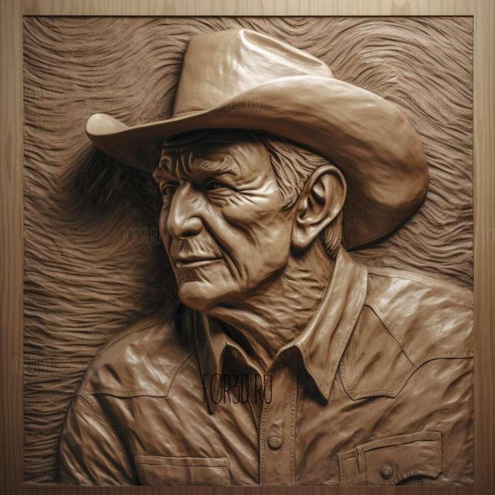 George Strait 1 stl model for CNC